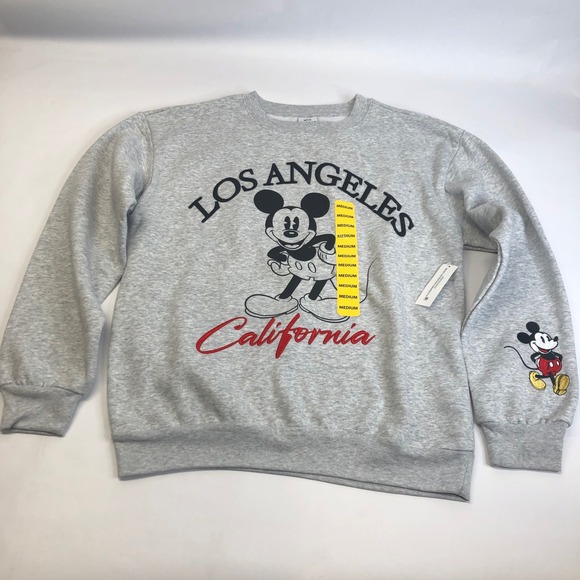 Disney Mickey Mouse‎ Los Angeles California Graphic Sweatshirt Medium - Picture 1 of 14